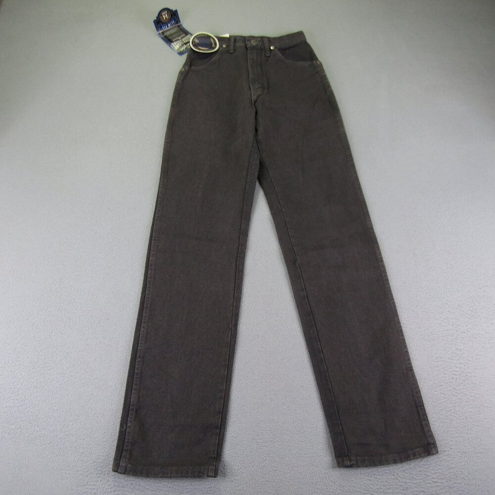 Vintage Wrangler Jeans Womens 3x32 Gray Denim Slim Fit Cowboy Cut Rodeo Cowgirl